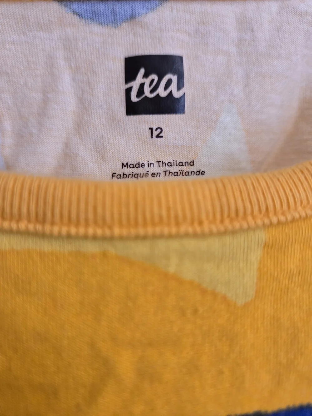 Tea Collection Girls' Yellow Tropical Print Dress